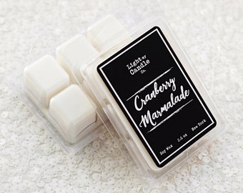 Cranberry Marmalade Wax Melts | Christmas Gift | Holiday Decor Wax Melts | Scented Soy Wax | Wax Tarts | White elephant | Stocking stuffer