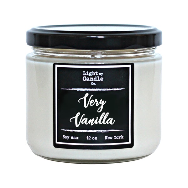 Vanilla Scented Candles | Soy Candles | Vanilla Candles | Soy Wax | Jar Candles | Scented Candles | Soy Wax | Natural Candles | Vanilla