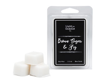 Azúcar moreno e higo / Cera de soja se derrite / Cera se derrite / Cera de soja / Cera perfumada se derrite / Tartas de cera / Cubos de cera / Conchas de cera / Vela se derrite / Higo