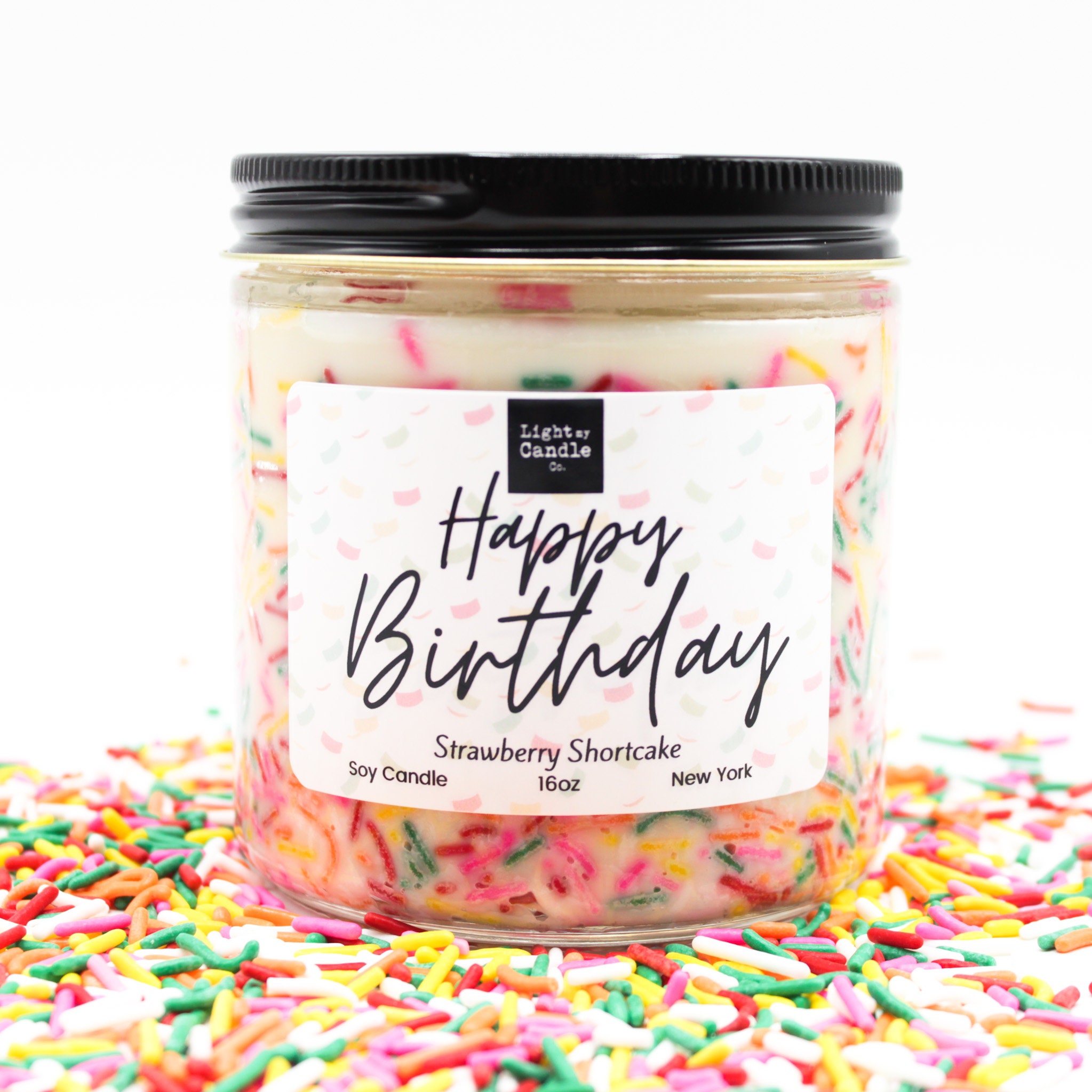 Happy Birthday Cake Candle Gift Bday Gifts for Her Mom Etsy