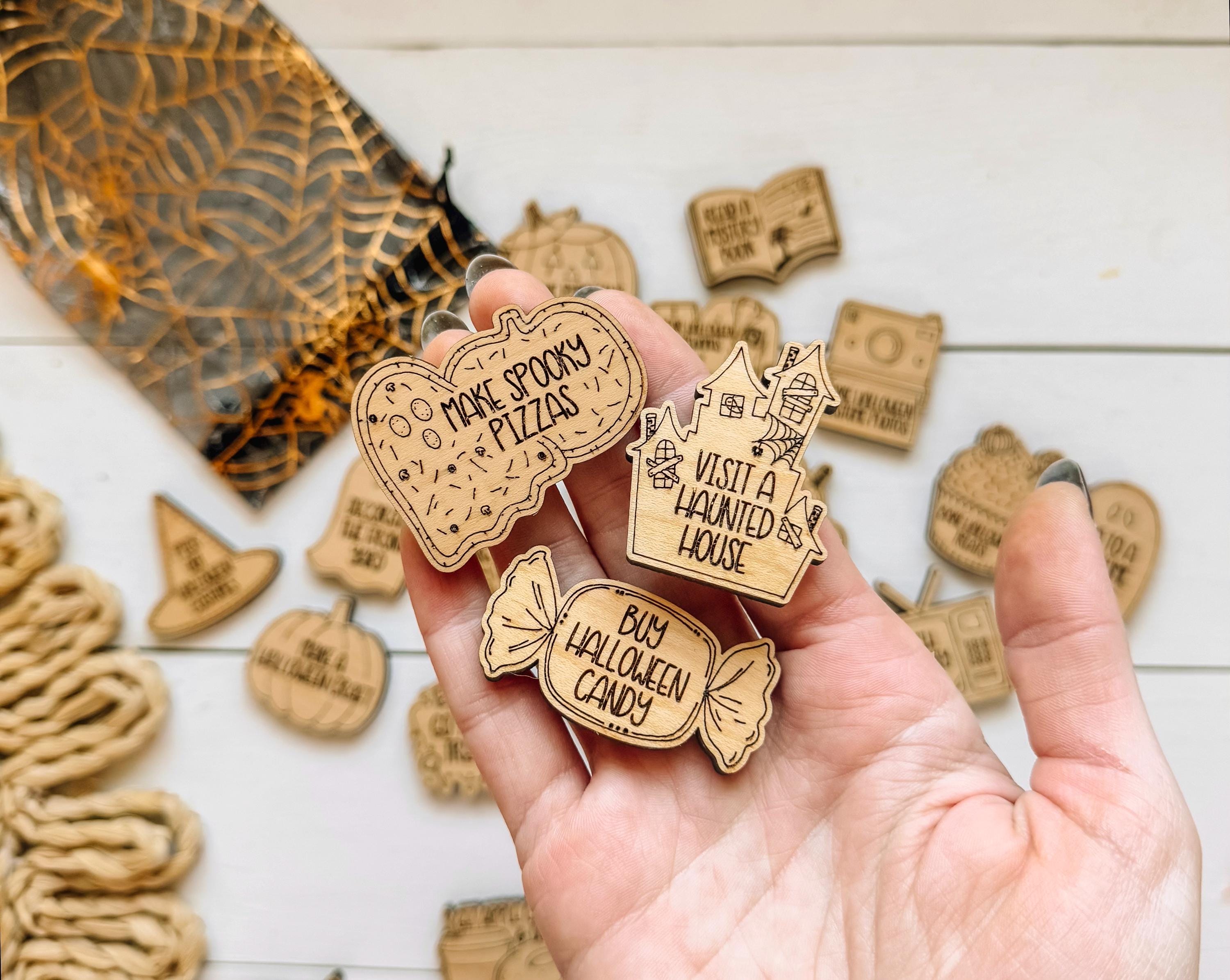 Fall Tokens Fall/halloween Bucket List Activity Tokens - Halloween Advent Calendar ...