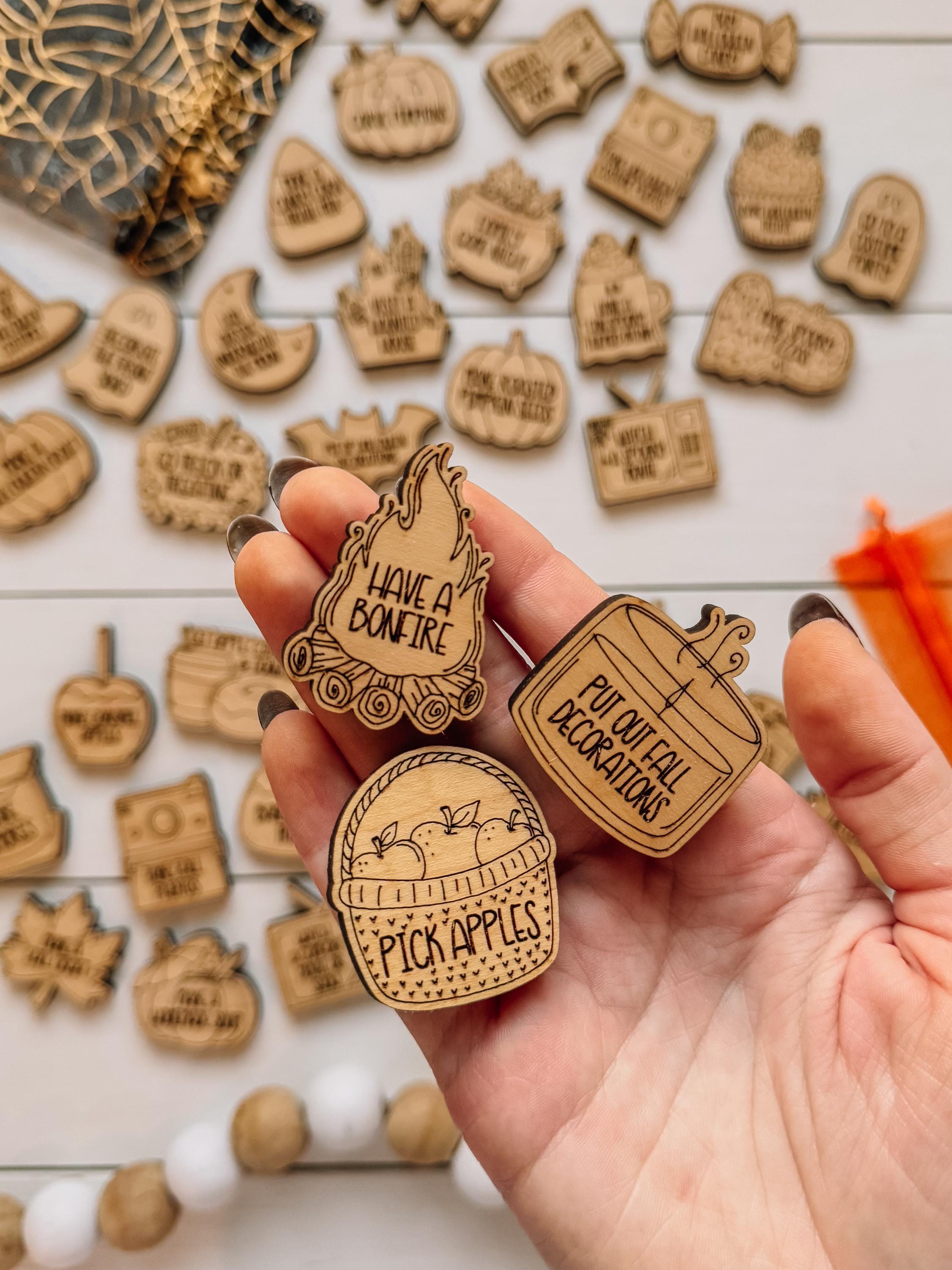 Fall Tokens Fall/halloween Bucket List Activity Tokens - Halloween Advent Calendar ...