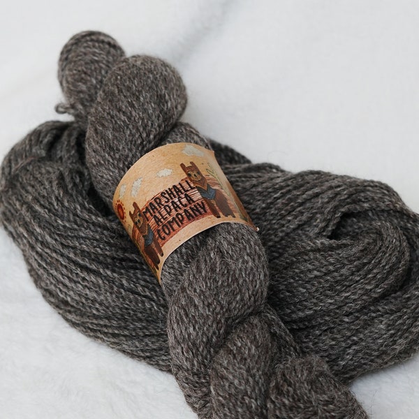 Gray Alpaca Yarn Suri/Huacaya blend - 150 yards