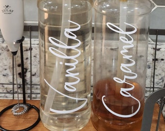 Coffee Syrup Label Decal | Dirty Soda Bar Labels