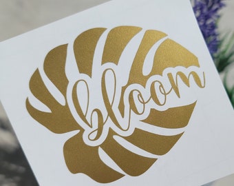 Bloom Vinyl Decal Sticker | Plant Decal