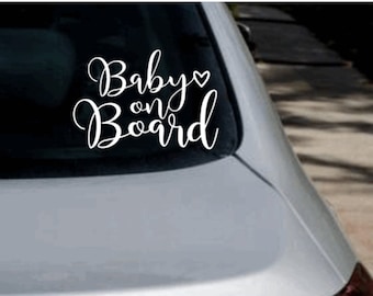 Baby On Board Vinyl Decal Sticker for car window
