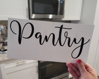 Pantry Vinyl Decal Sticker