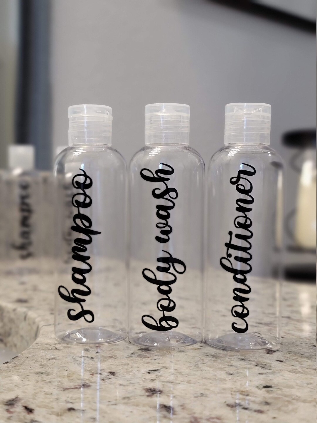 Set of Toiletry Label Decals Travel Size Etsy