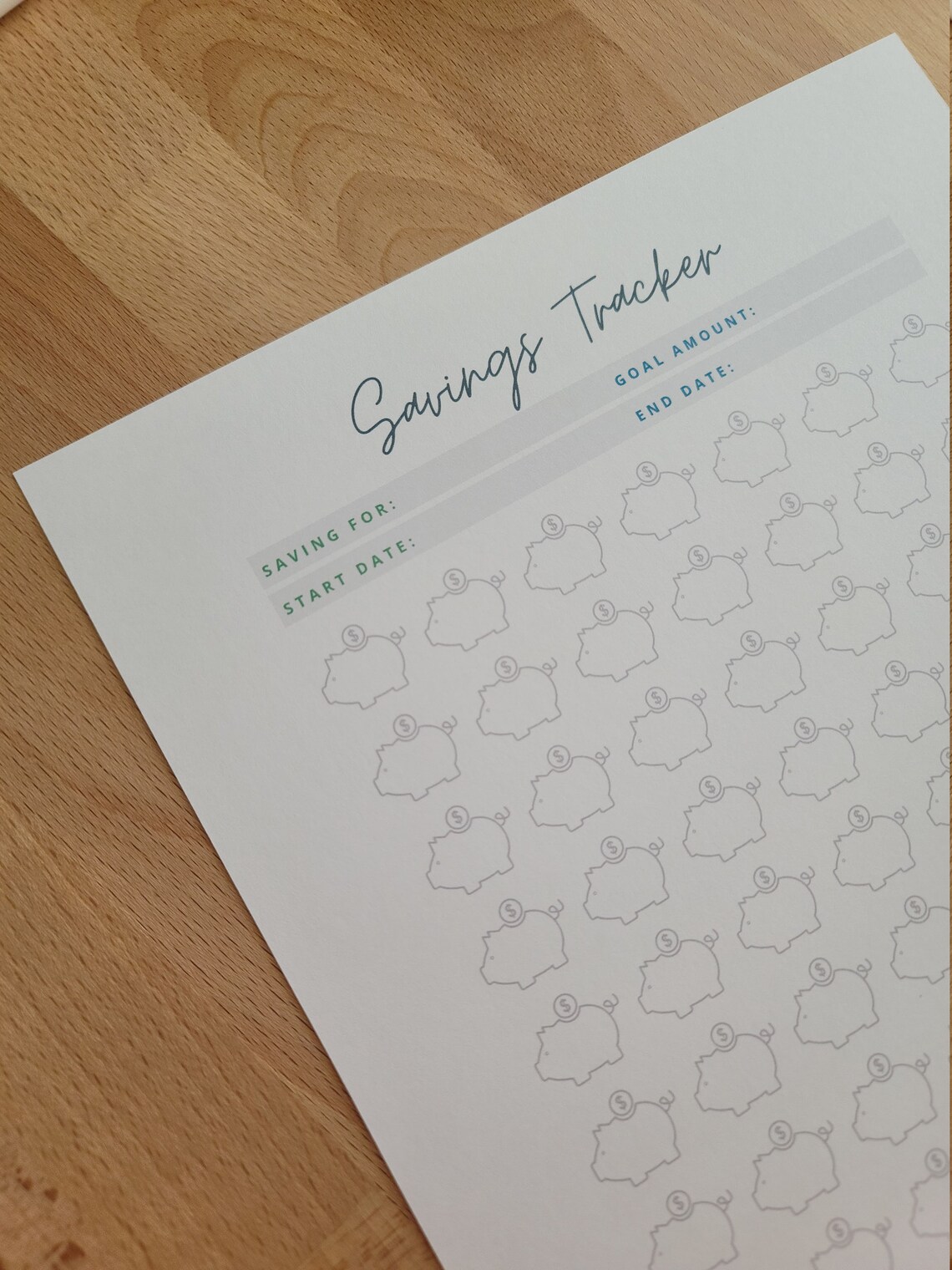 Savings Goal Coloring Page Printable Digital Download - Etsy