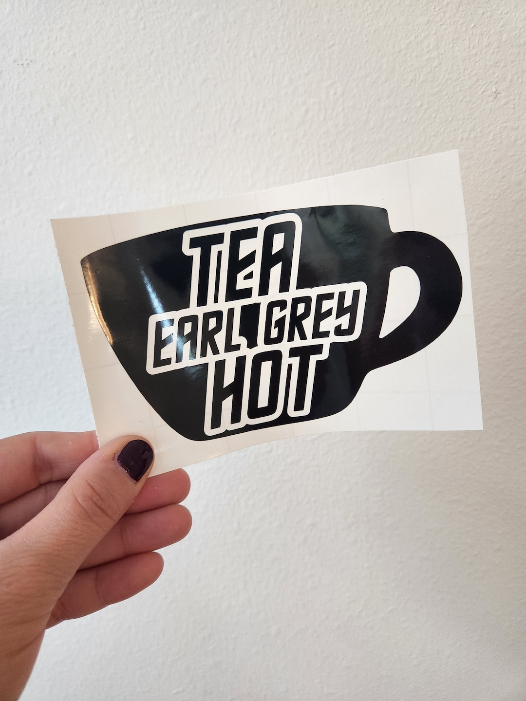 Tea, Earl Grey, Hot Picard Star Trek Vinyl Decal Sticker Etsy