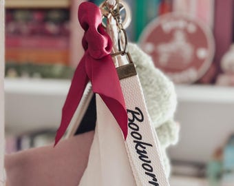 Bookworm Wrislet Keychain | Lanyard | Reader | Book Lover