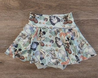 Minnie & Daisy Safari Skirted Bummies| Minnie Shorts | Animal Kingdom| Disney Shorts | Disney Kids| Daisy Disney| Disney pants