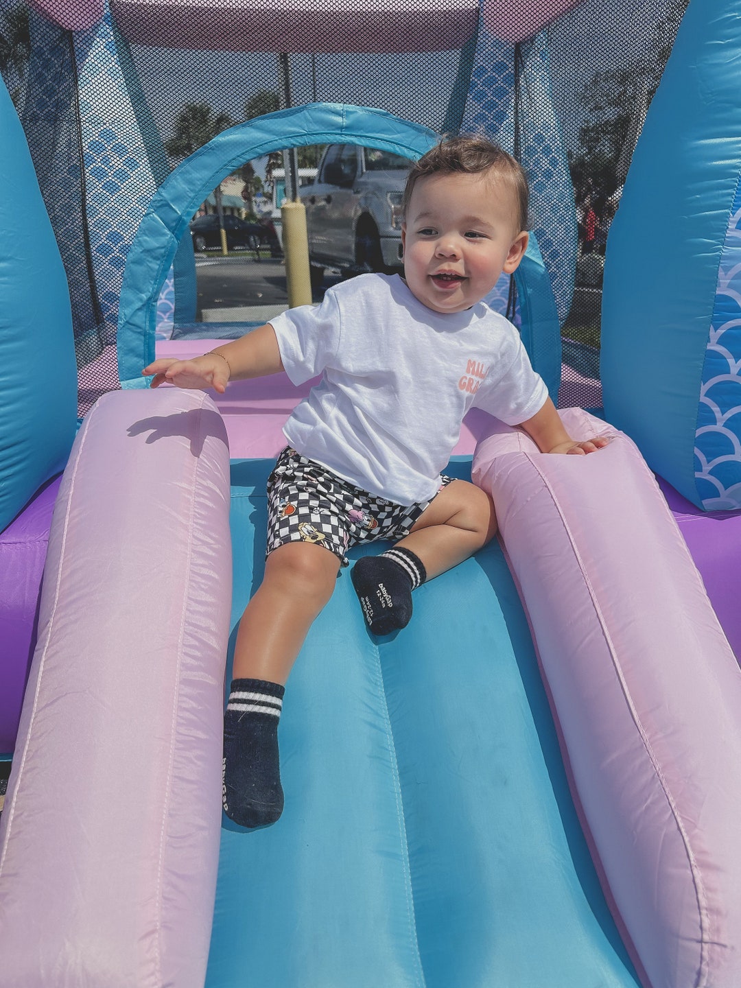 Mickey & Friends Checkered Boy Shorts Mickey Mouse Shorts Vans Magic
