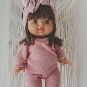 Pink Shimmer Minikane Outfit| 13” Doll Outfit | 13 inch doll clothes | Minikane clothes | Mini Coletto Clothes | Valentine’s Day