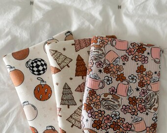 Christmas Fabric Kindle Sleeve | Kindle Pouch | Padded E-Reader Cover| Kindle Paperwhite & Colorsoft Sleeve|Book Lover Gift