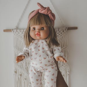 Valentine’s Day Outfit| 13” Doll Outfit | doll clothes | 13 inch doll clothes | Minikane clothes | Hearts Doll Outfit| Christmas Gift Girl