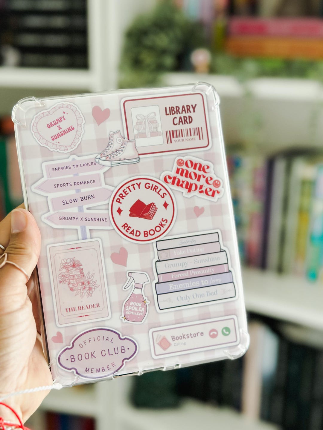 Girly Pink Bookish Kindle Case Insert | E-reader Accessories | Coquette ...
