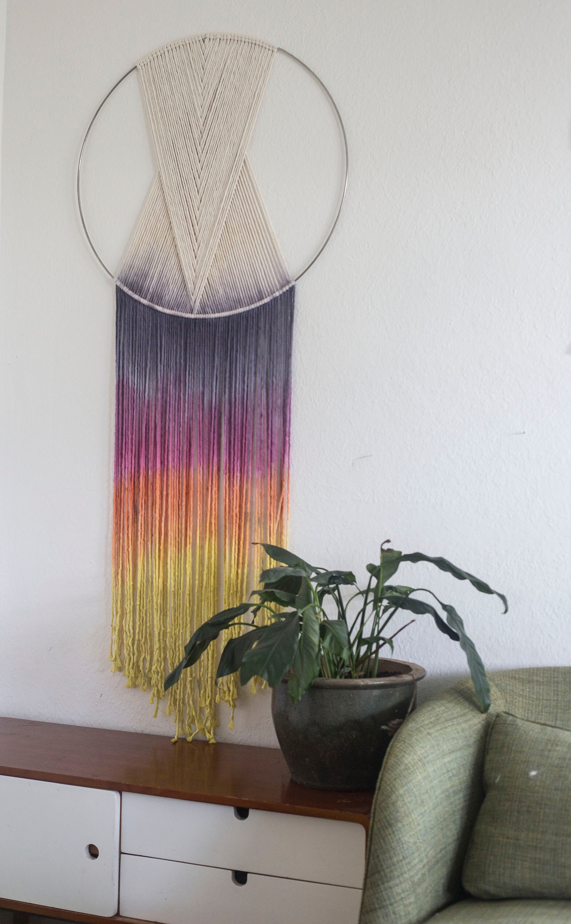 Extra Large Round Wall Hanging Tapestry Wall decor Hoop Etsy