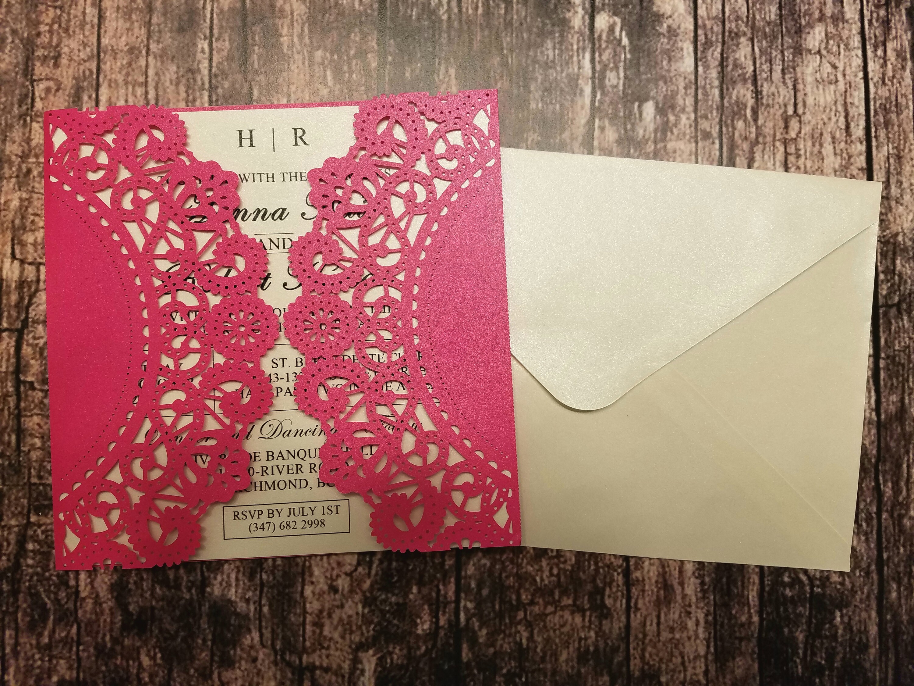 ON SALE Wedding Invitation Birthday Invitation Elegant | Etsy