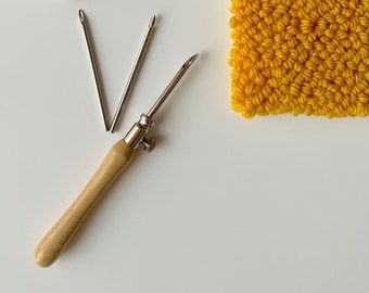 Lavor Punch Needle Tool / Set con 3 misure di ago / Ago da ricamo e punch / Ago punch regolabile