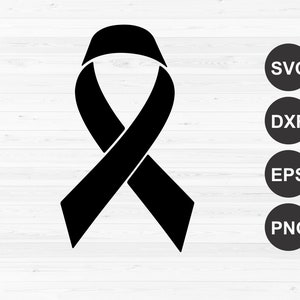 Ruban Cancer SVG, svg ruban de sensibilisation, Clipart ruban Cancer, fichier de coupe Silhouette ruban Cancer, fichiers coupés pour Cricut
