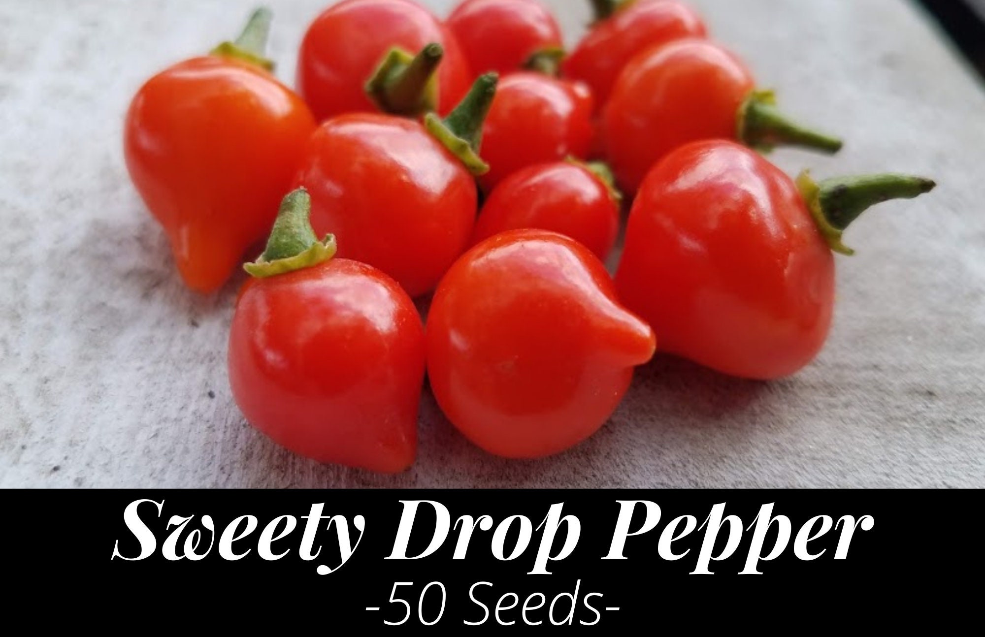 50 Fresh Sweety Drop Heirloom Pepper Seeds Red Biquinho | Etsy