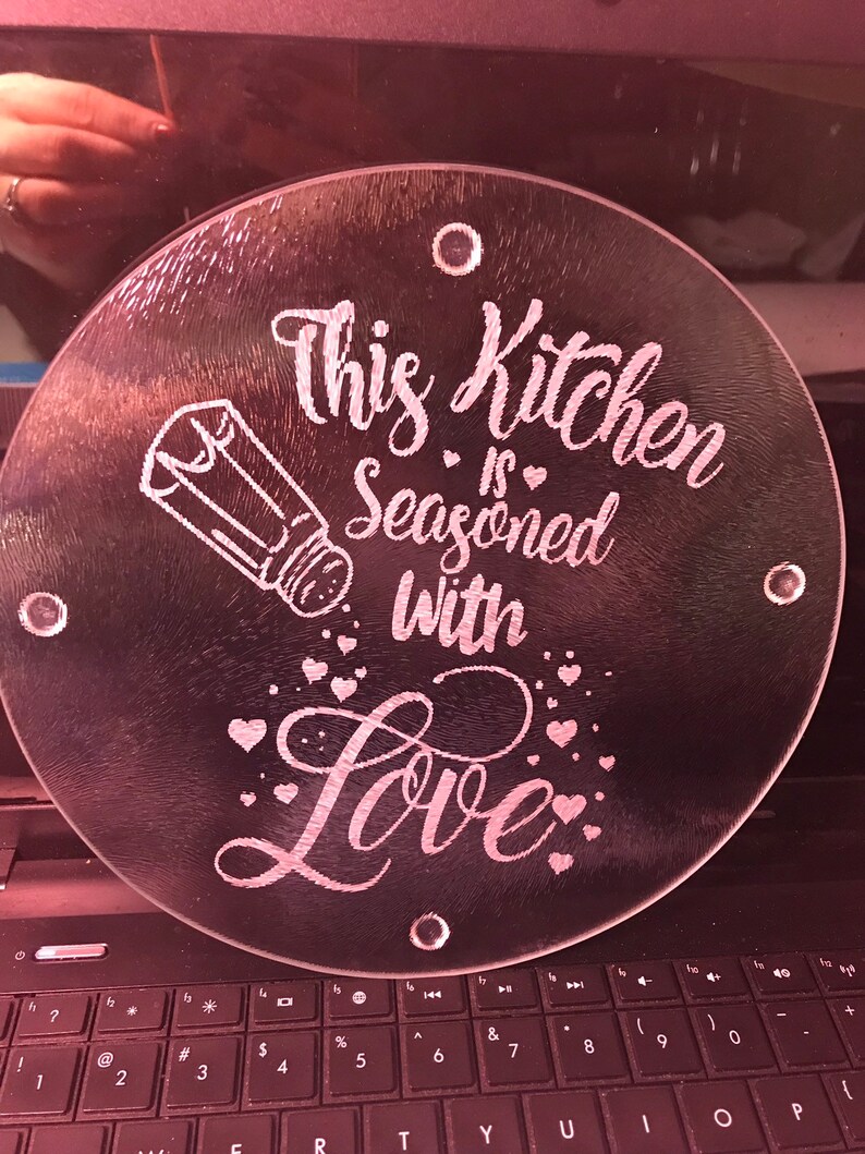 Glass cutting board Etsy