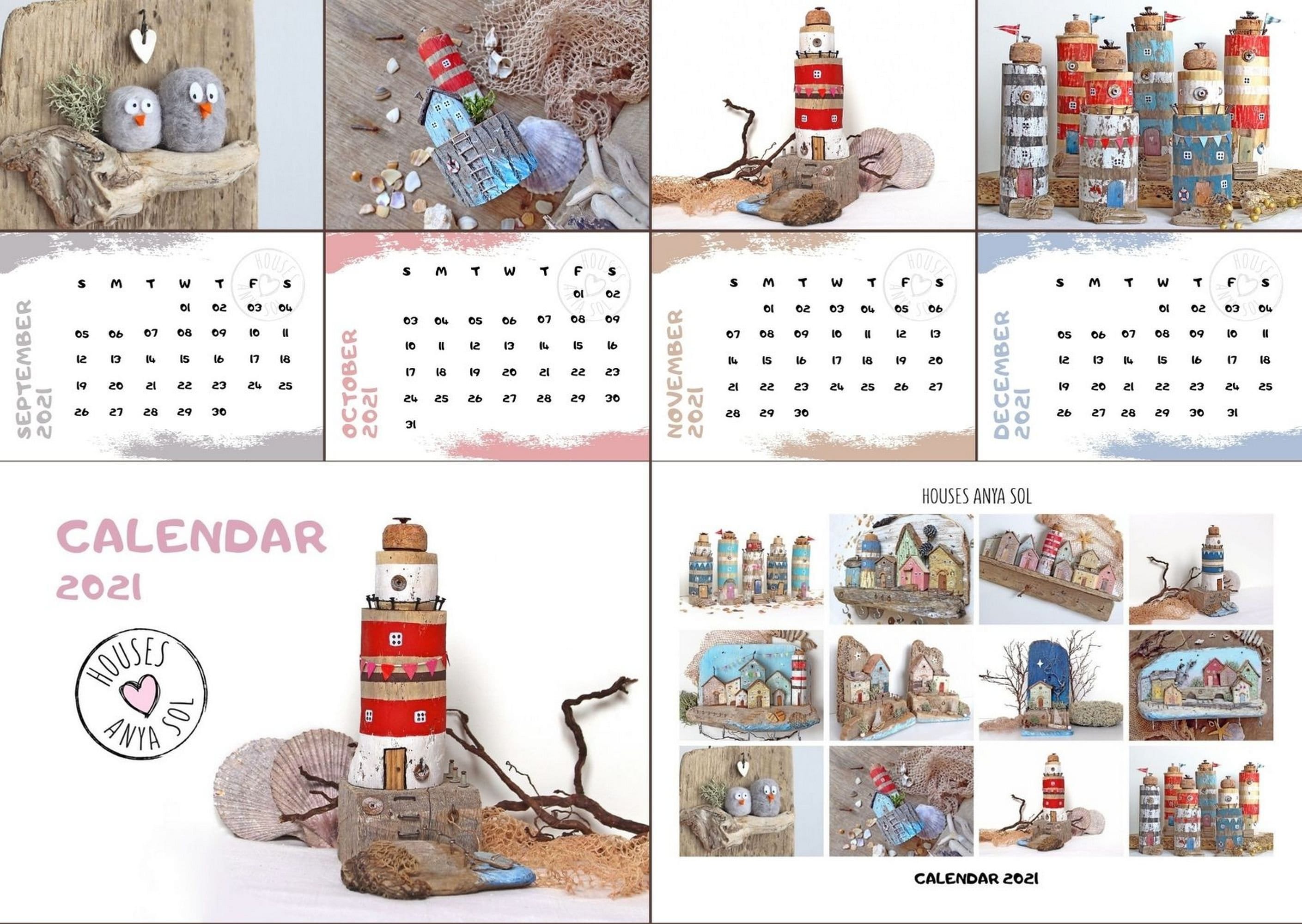 Printable Calendar Wall 2021 Driftwood Art Instant Download Etsy