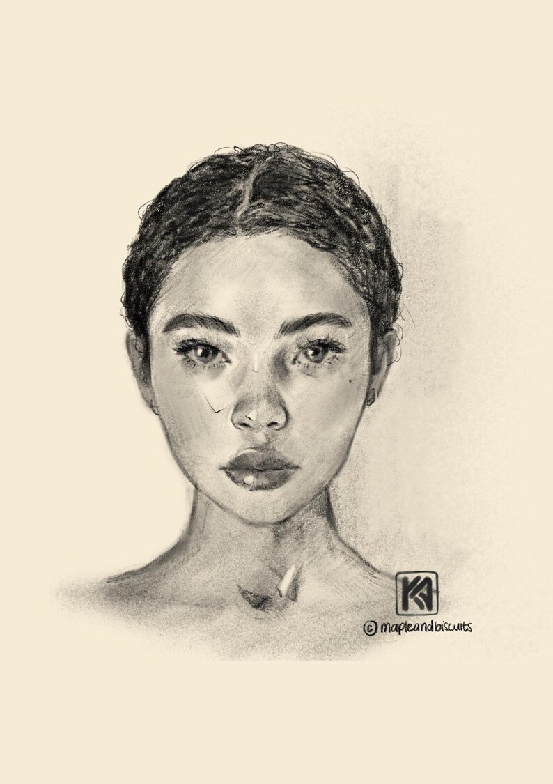 Custom Pencil Sketch Portrait | Hand-drawn Digital Illustration ...