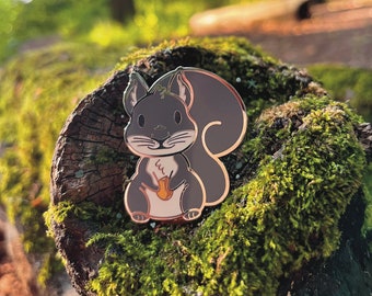 Larry the Squirrel ׀ Hard Enamel Pin ׀ Squirrel Pin ׀ Kawaii ׀ Cute Accessories ׀ Cute Pin