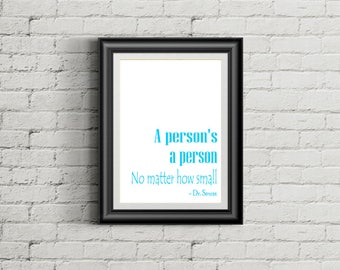 a person s a person no matter how small pink digital etsy