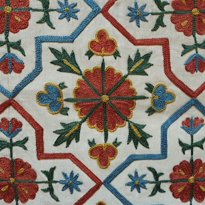 Uzbek Suzani Pillow Cover