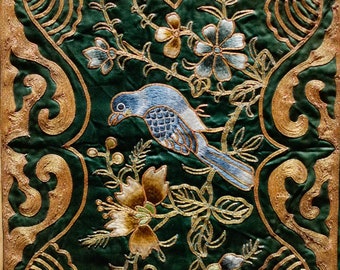 Chinese Gold Thread and Silk Embroidery
