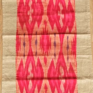 Uzbek Silk Ikat Panel