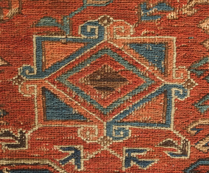Tapis kilim soumak d’iran fait main 124x206 cm