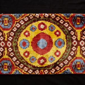 Ikat Velvet Cushion Cover