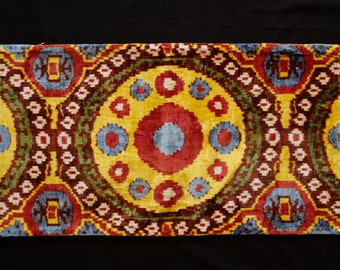 Ikat Velvet Cushion Cover