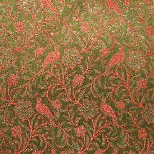 Peacock Brocade Cushion Cover