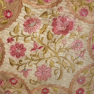 Italian Embroidered Antique Cover
