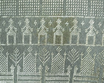 Assuit/Asyut, Egyptian Art Deco Metallic "Embroidered" Shawl