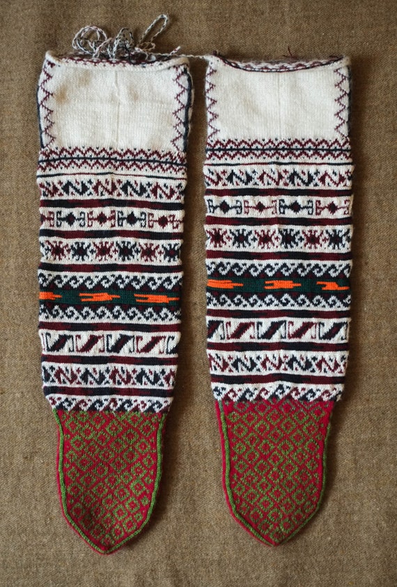 Antique Turkish Village Socks