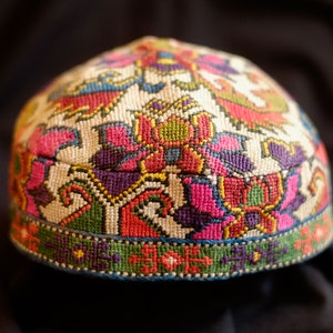 Yomut Turkmen Embroidered Child&#39;s Cap