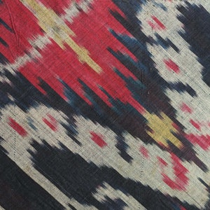 Uzbek Silk Ikat Panel