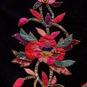 Miao Chinese Minority Silk Embroidered and Applique Baby Carrier