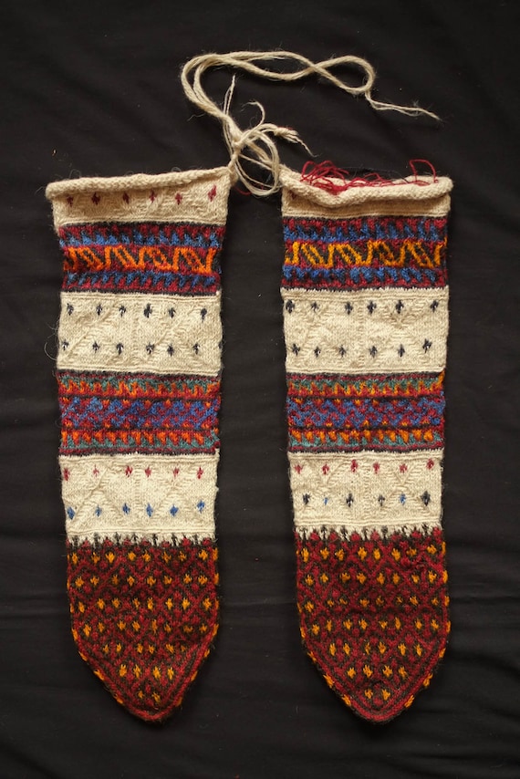 Antique Turkish Village Socks