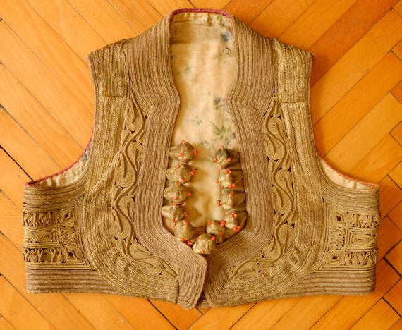 Ottoman Metallic Embroiderd Vest - image 2