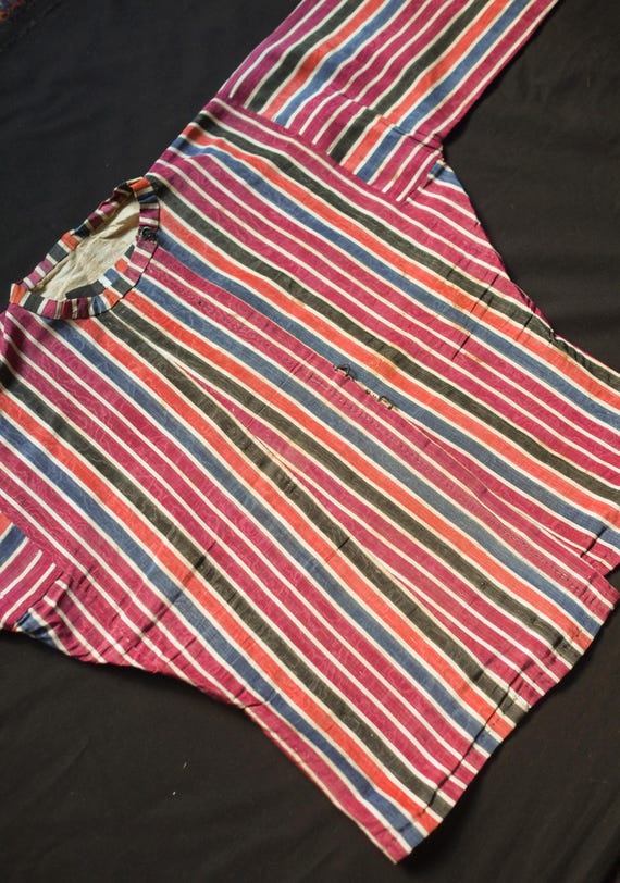 Ottoman Striped Silk Kutnu Jacket View 4