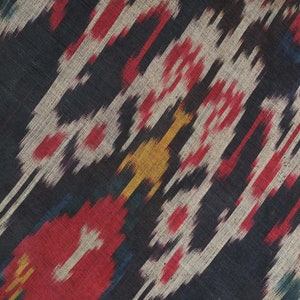Uzbek Silk Ikat Panel