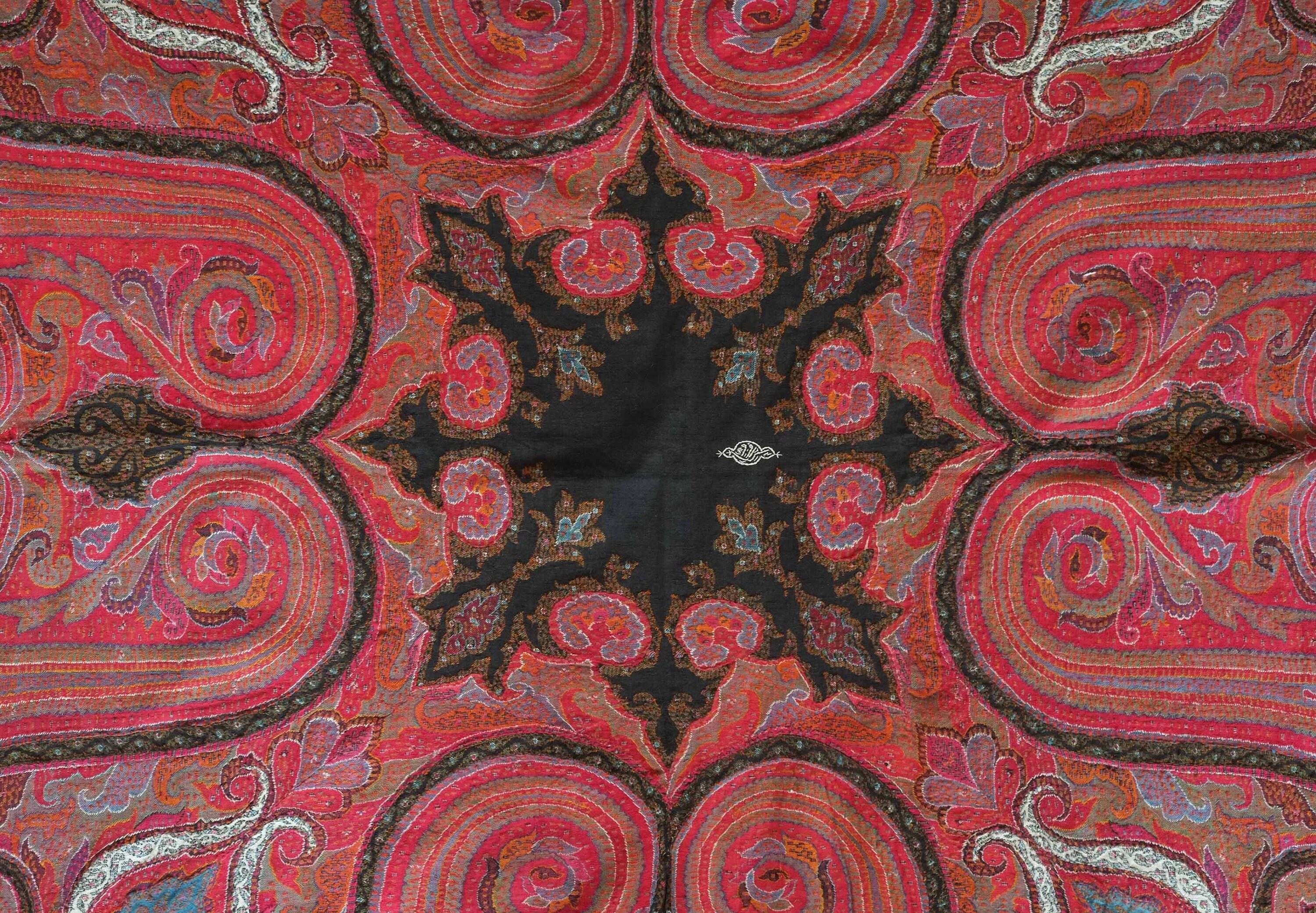Kashmir Shawl Square Format, Late 19th Century - Etsy