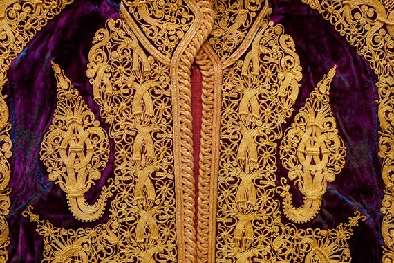 Ottoman Metallic Embroiderd Vest | Etsy